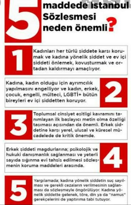 İstanbul Sözleşmesini destekliyor musunuz?