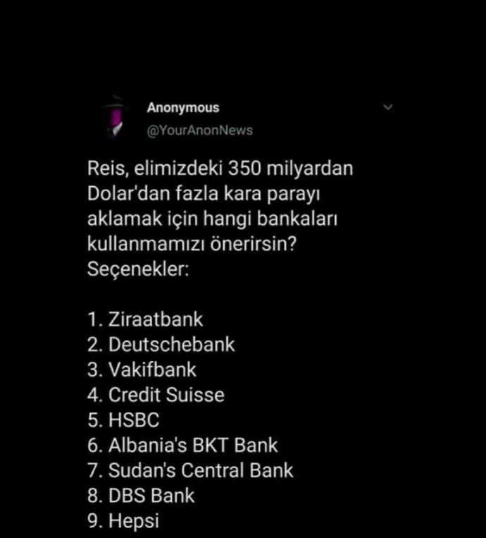 Dünyaca ünlü hacker grubu Anonymous, Twitterda cumhurbaşkanımıza atıfta bulunarak Türkçe tweetler attı. Ne düşünüyorsunuz?
