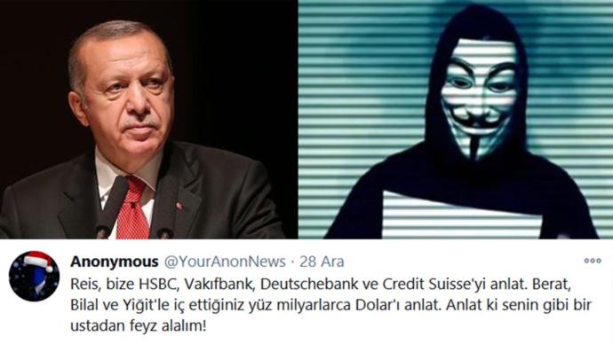 Hacker grubu Anonymous Erdoğanı hedef aldı, Türkiyenin 350 Milyar doları nereye gitti diye sordu. Doğruluk payı var mıdır sizce?