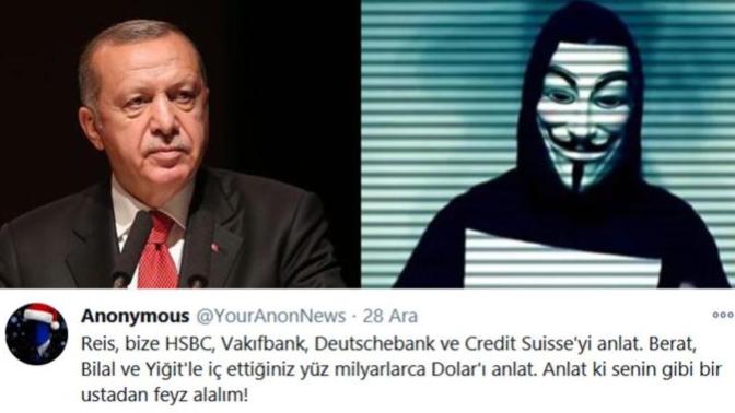 Hacker grubu Anonymous Erdoğan'ı hedef aldı, Türkiye'nin 350 Milyar doları nereye gitti diye sordu. Doğruluk payı var mıdır sizce?