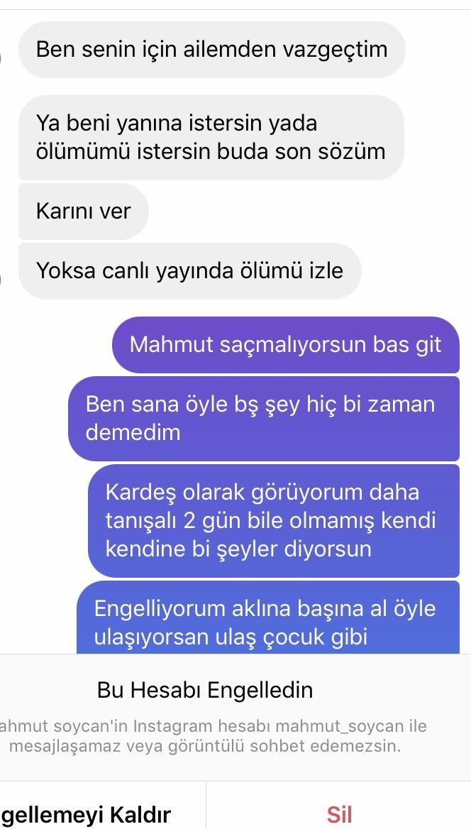Bi çocuk bana aşık oldu ama saplantılı gibi kendime bi şey yaparım diyor napcam?