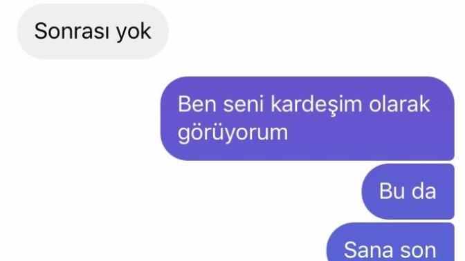 Bi çocuk bana aşık oldu ama saplantılı gibi kendime bi şey yaparım diyor napcam?