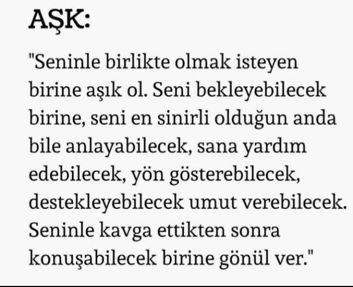Aşkın sizdeki tanımı nedir?