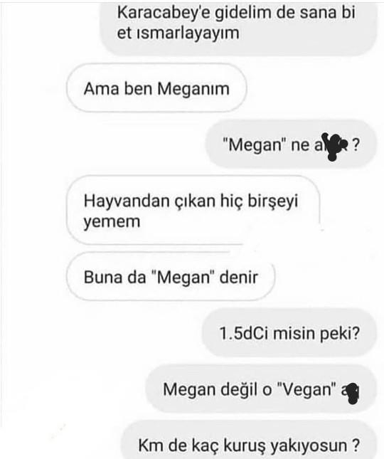 Ben sana veganım dediğiniz biri var mı?