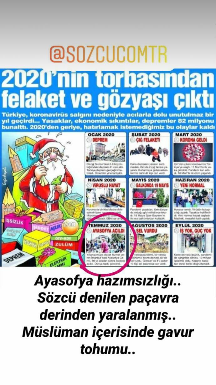 Ayasofyanın ibadete açılmasını felaket olarak gören kesim hakkında ne düşünüyorsunuz?