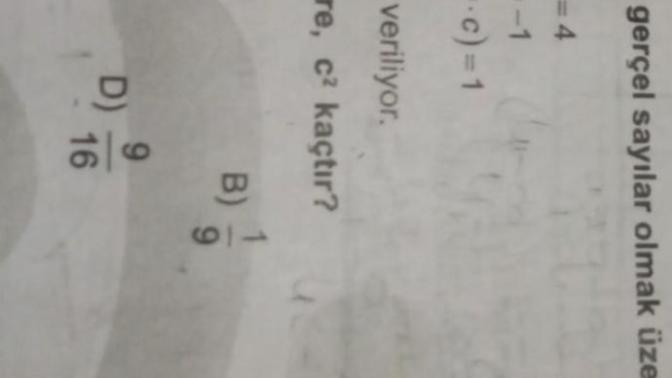 Şu soruyu çözemedim yardım eder misiniz?