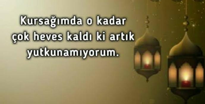 Kursak diye bir yer var. Heveslerim hayellerim hepsi orda?
