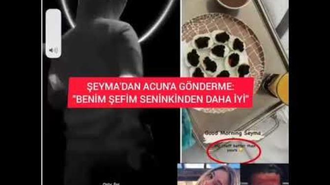 Şeyma Subaşıdan Acun Ilıcalıya gönderme. Benim şefim seninkinden daha iyi. Şeyma Subaşı ne yapmaya çalışıyor?