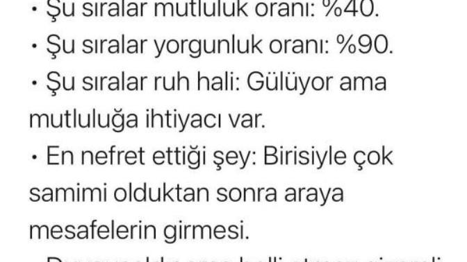 Acaba senin durumun son zamanlarda nasıl?