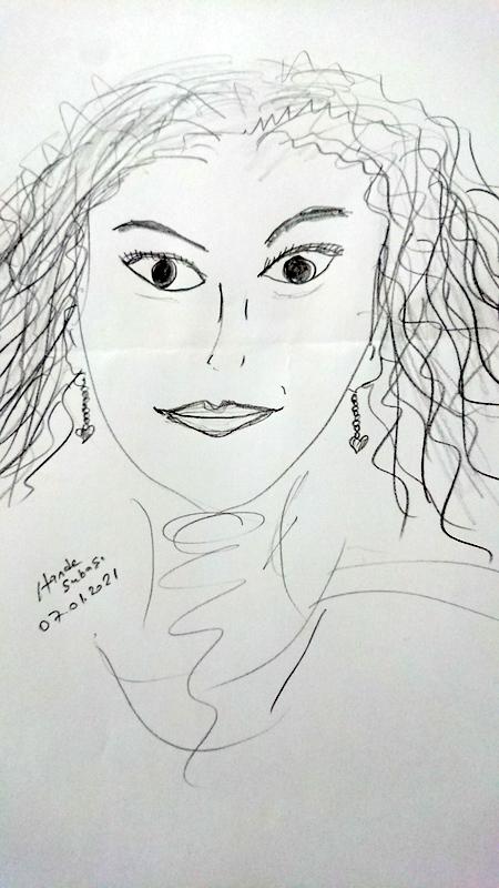 Hande Subaşı kara kalem çalışmam