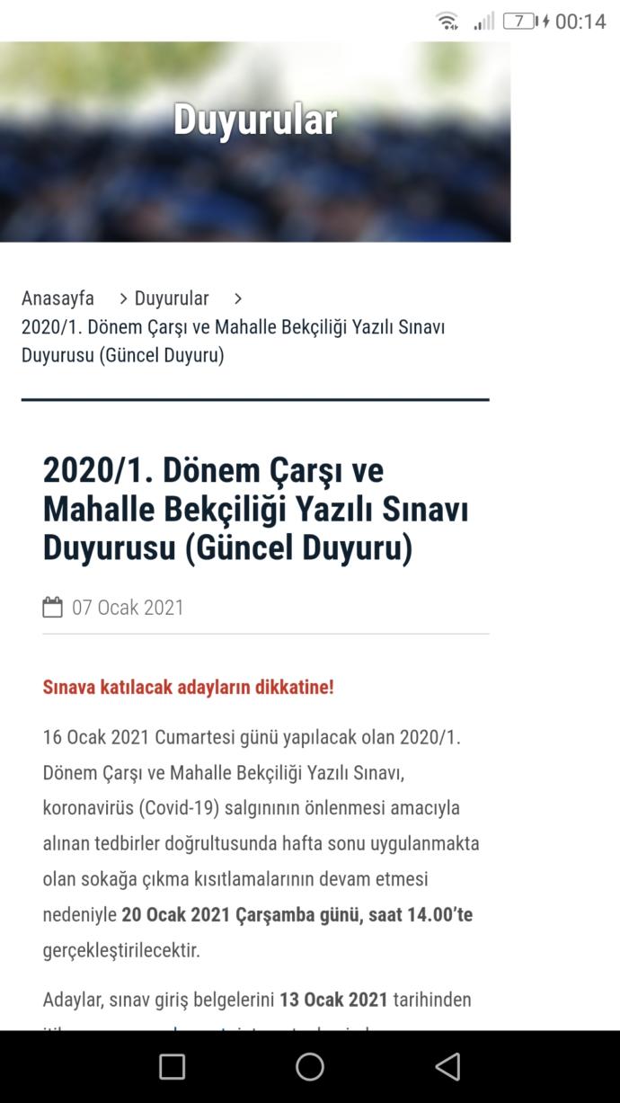 Arkadaslar ben bekcilik sinavina girmek. ostiyorum da boyle birsey aciklanmis bana yardimci  olur musunuz?