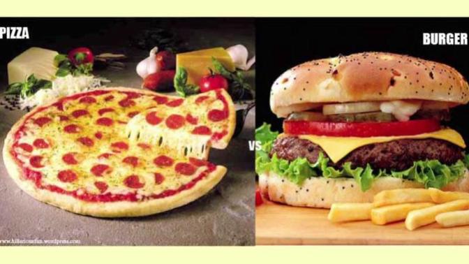 Tarafını Seç. Hamburger vs. Pizza?