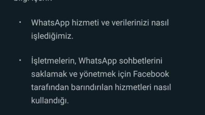 Whatsapp için tamam mı devam mı?