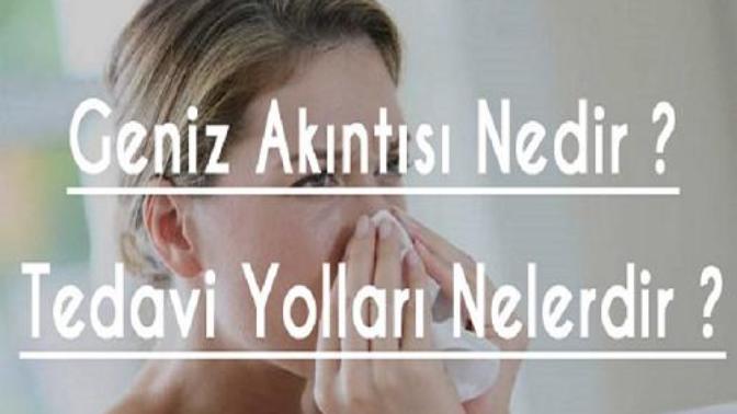 Geniz akıntısı nasıl geçer?