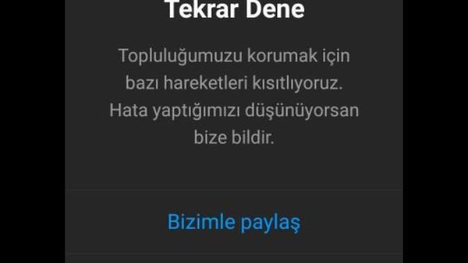 Instagram da Yeni Hesap Açtım Da gönderi de bir kişiyi etiketlemek istediğim Zaman Instagram bu uyarıyı veriyor Çözümü Nedir?