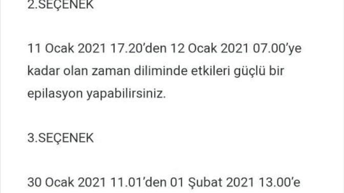 Ay takvimine göre epilasyonu bilen var mı?