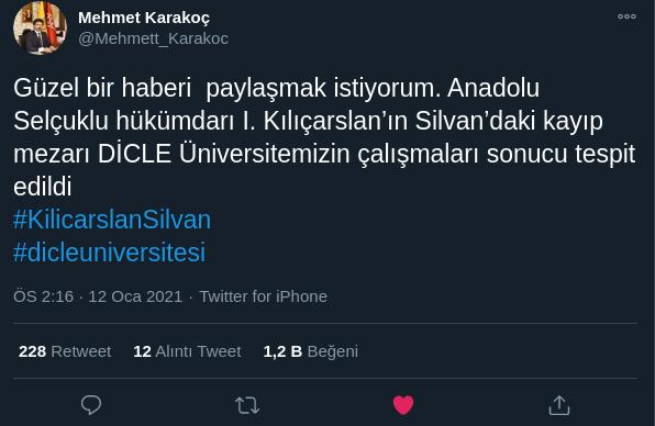 Anadolu Selçuklu hükümdarı 1. Kılıçarslanın kayıp mezarı bulundu Ne düşünüyorsunuz?