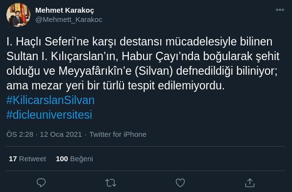 Anadolu Selçuklu hükümdarı 1. Kılıçarslanın kayıp mezarı bulundu Ne düşünüyorsunuz?