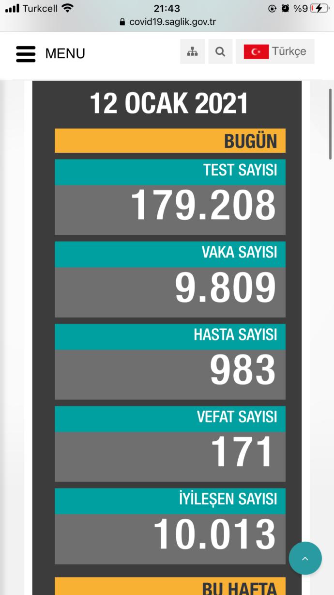 Korona virüs vaka tablosuna inanıyor musunuz?