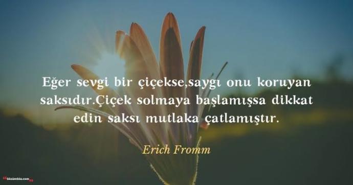 Saygının olmadığı yerde sevgi de varlığını sürdüremiyor...