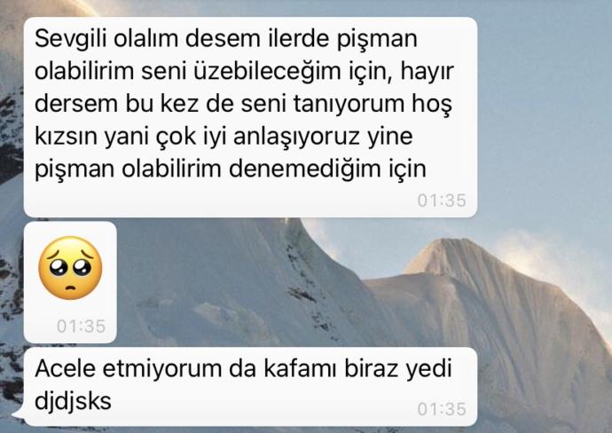 En yakın arkadasıma açıldım, bunu söyledi sizce ne olur?