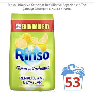 Rinso Limon ve Karbonat Toz Deterjan