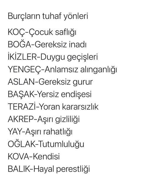 Acaba senin tuhaf yönün nedir?
