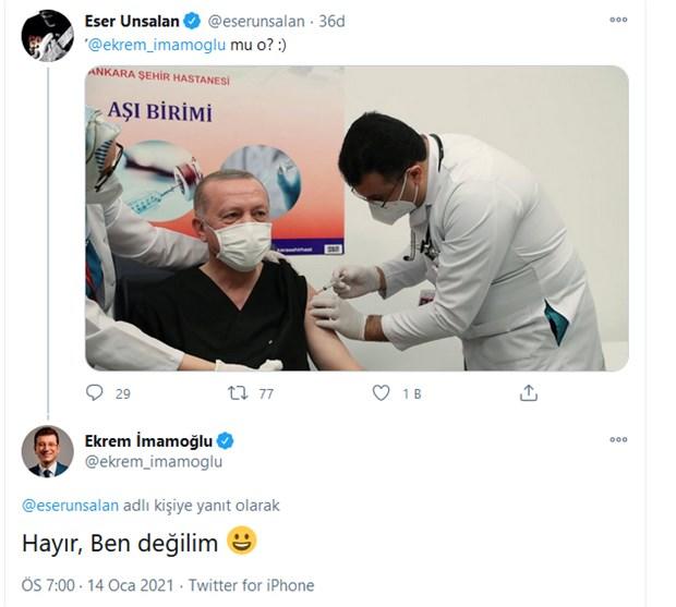Twitterda Erdoğana Aşı yapan doktorun Ekrem İmamoğluna benzetilmesi gündem oldu. Ne düşünüyorsunuz?