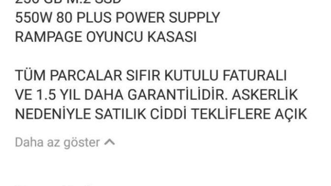 3500 TL ye alınır mı?