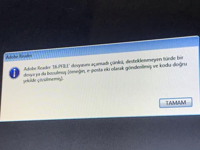 Word belgesi hata veriyor?