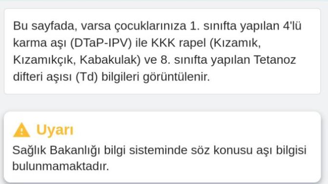 Küçükken aşı oldunuz mu?