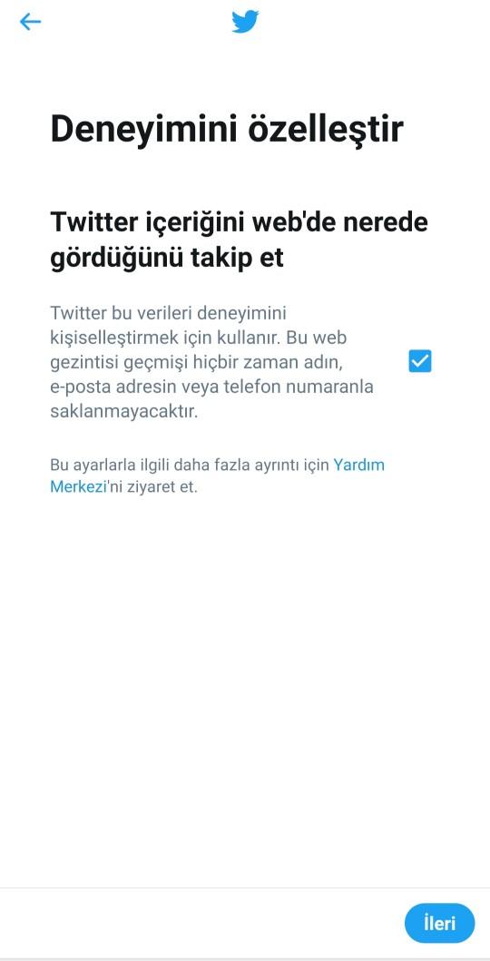Arkadaşlar Twittera kaydolurken bunu onaylıyor muyuz?