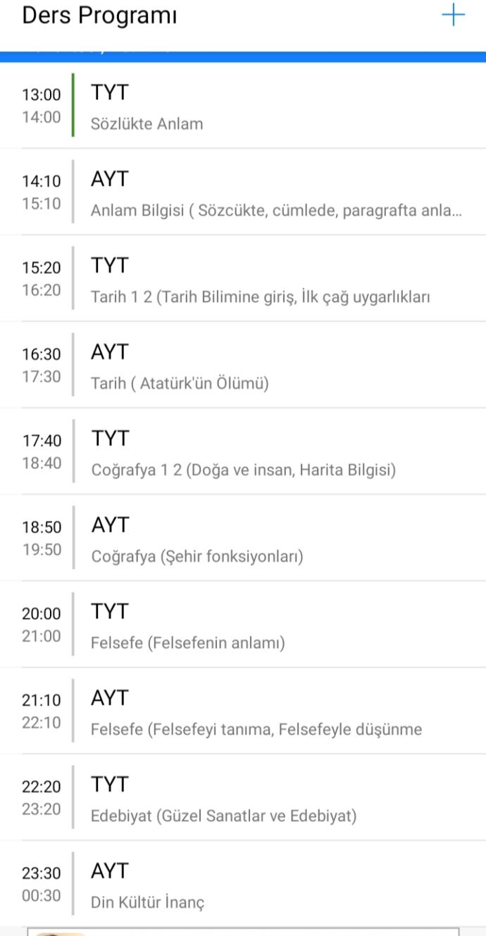 Yks Ders çalışma programım iyi mi sizce 1 haftalık yardım 🙏 ?