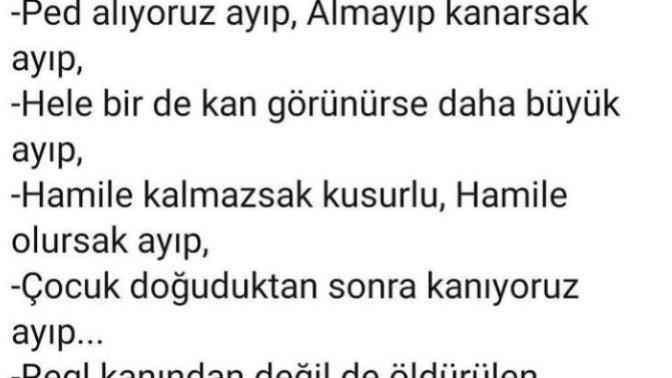 Regl de neden utanıyorsunuz sizin icin ayıp bişey değil bence?