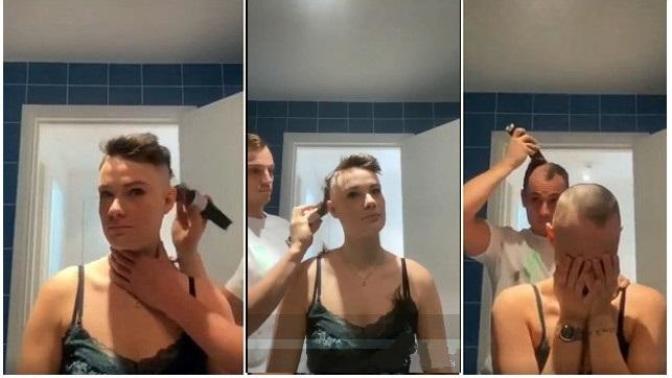 Kanser olan eşine destek vermek için saçını sıfıra vurur musun?