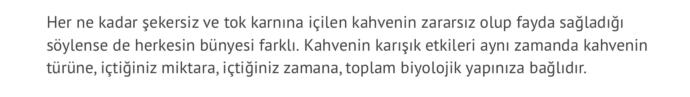 Aç karna kahve içmenin zararları?