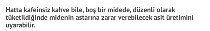 Aç karna kahve içmenin zararları?