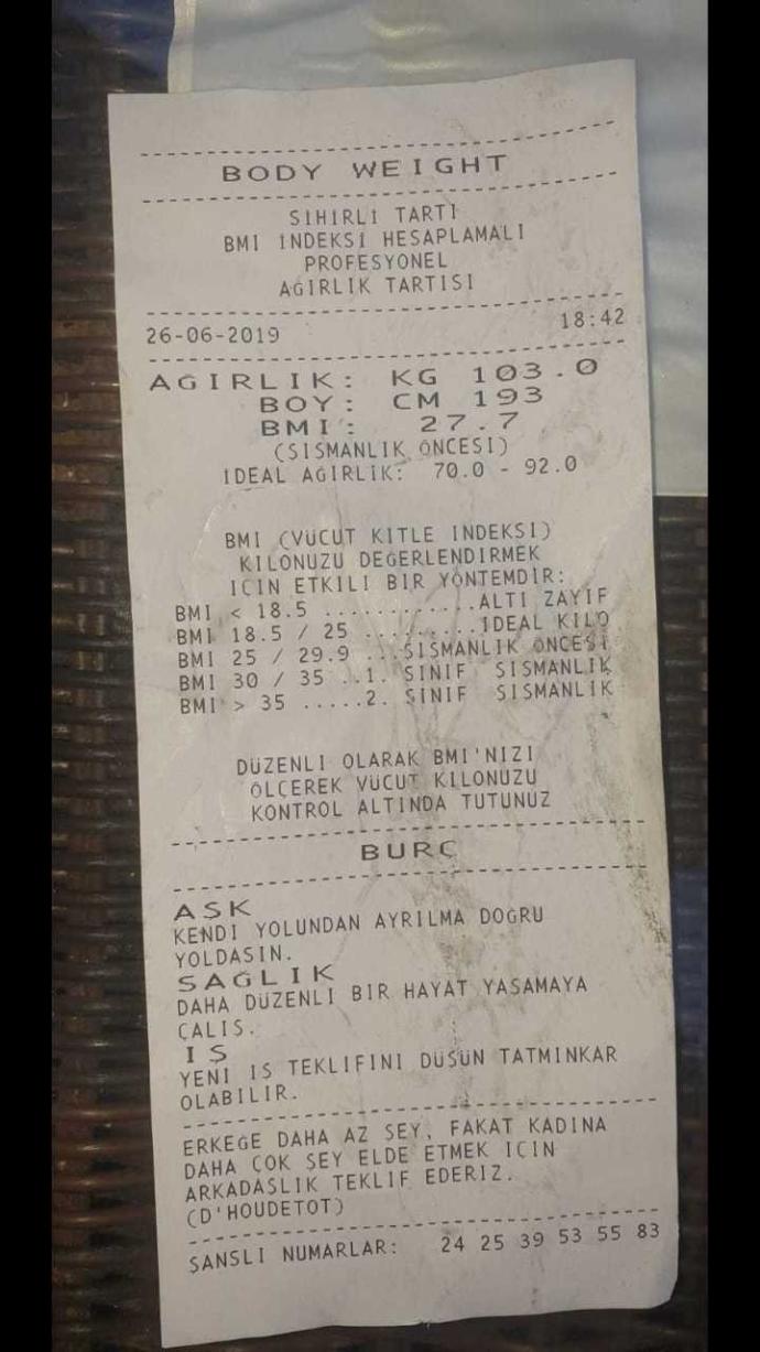Herkes boyunu ve kilosunu yazsın?