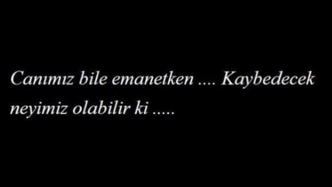 Bu hayatta kaybedecek neyin var?