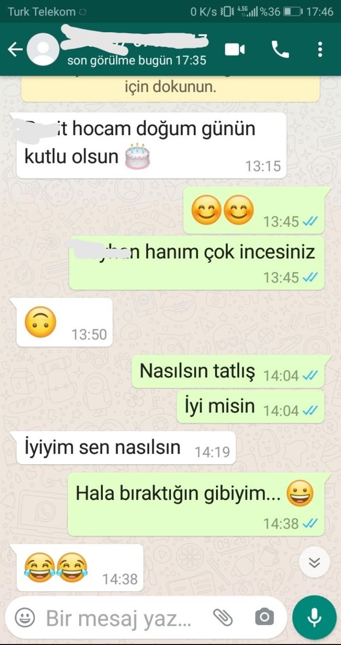 Eski sevgilinin doğum gününü kutlar mısın?