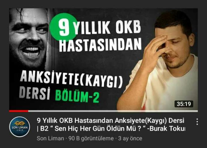 Sayi takıntısı, ölüm korkusu, anksiyete bozukluğu?