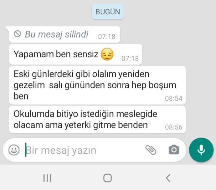 10 aylık sevgilimden ayrilamiyorum napicam?