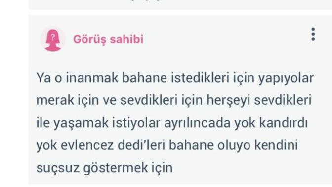 Bakire olmayan biriyle evlendim bu sözü gördüğümden beridir karımı aldatıyorum?