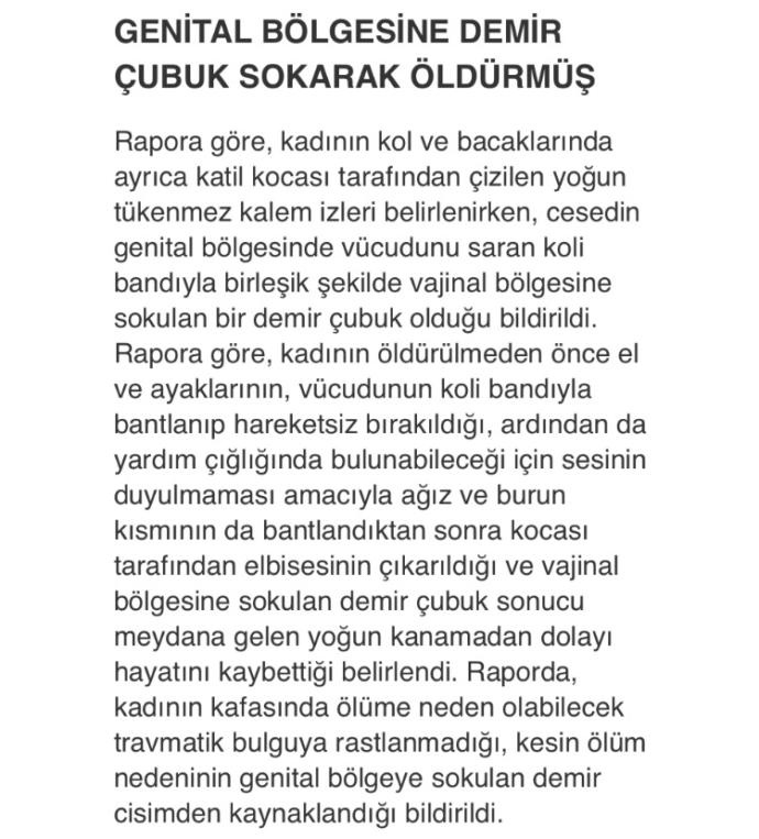 Diyarbakırda 13 yıllık karısını özel bölgesine demir çubuk sokarak öldüren cani koca, beni aldatıyordu demiş, ne düşünüyorsunuz?