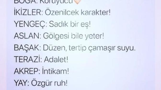 Acaba senin burcunun anlamı nedir?