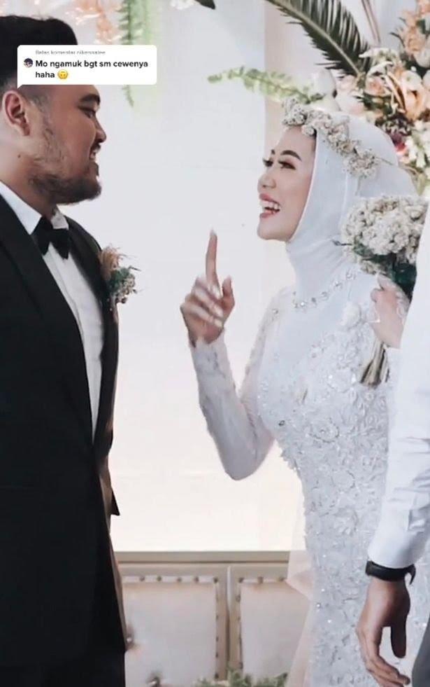 Malezyada düğünde eski sevgilisine sarılmak istedi damat da onay verdi. Siz olsanız izin verir misiniz?
