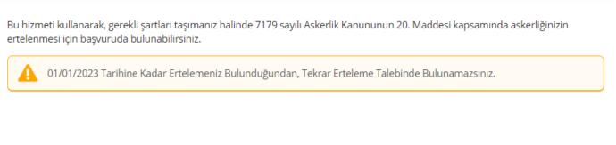 ASKERLİK YOKLAMA BAŞVURUSU YAPTIM AMA TECİLİM VARMIŞ NE YAPMAM LAZIM ACİLLLLLLLLL?