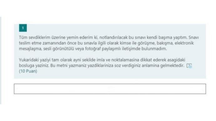 Okulunuz, online sınavlarda kopyaya karşı ne gibi tedbirler alıyor?
