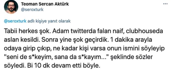 Clubhouseda önüne gelene küfür ettiği iddia edilen ünlü balet Erhan Güzel herkesi şaşırttı, düşünceniz nedir?