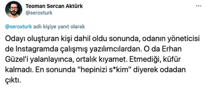 Clubhouseda önüne gelene küfür ettiği iddia edilen ünlü balet Erhan Güzel herkesi şaşırttı, düşünceniz nedir?